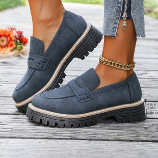 Damen Slipper im eleganten Mokassin-Stil mit rutschfester Profilsohle R&B