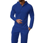 Herren sportives Hoodie und Jogginghose Set im strukturierten Design R&B