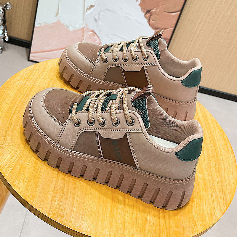 Damen modische Sneakers mit extrahohen Profilsohlen und atmungsaktivem Obermaterial R&B