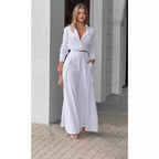 Damen Elegantes Oberteil mit weitem Schnitt und passenden Palazzo-Hosen R&B