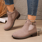 Schicke Stiefeletten mit Schnallenriemen und Blockabsatz R&B R&B