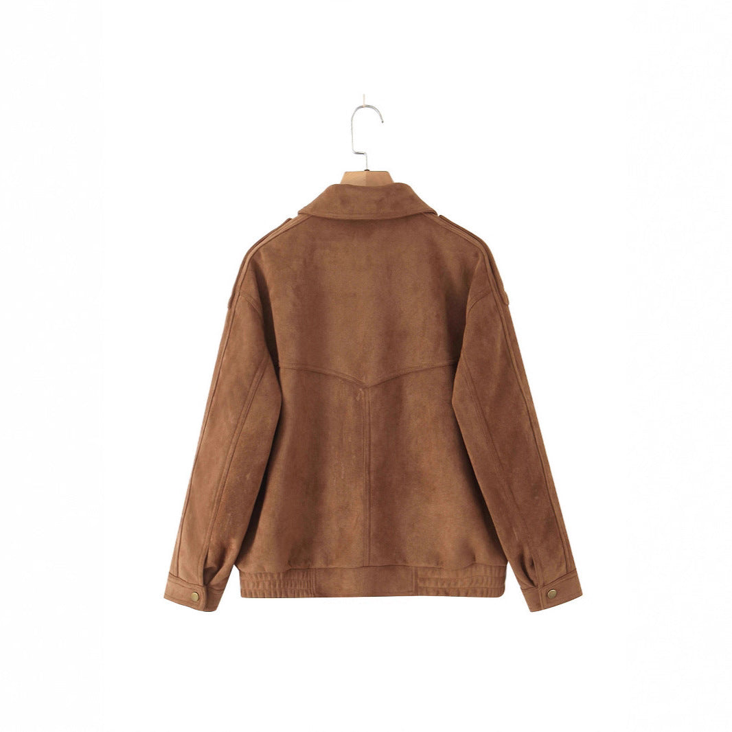 Damen Jacke mit großen Taschen und lässigem Schnitt