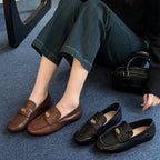 Damen Elegante Mokassins mit modischem Riemen und komfortabler Innensohle R&B