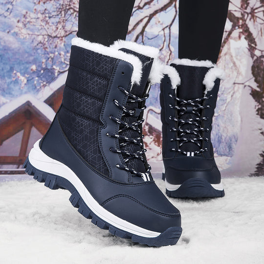 Damen Winterstiefel mit rutschfester Sohle und wärmendem Futter R&B