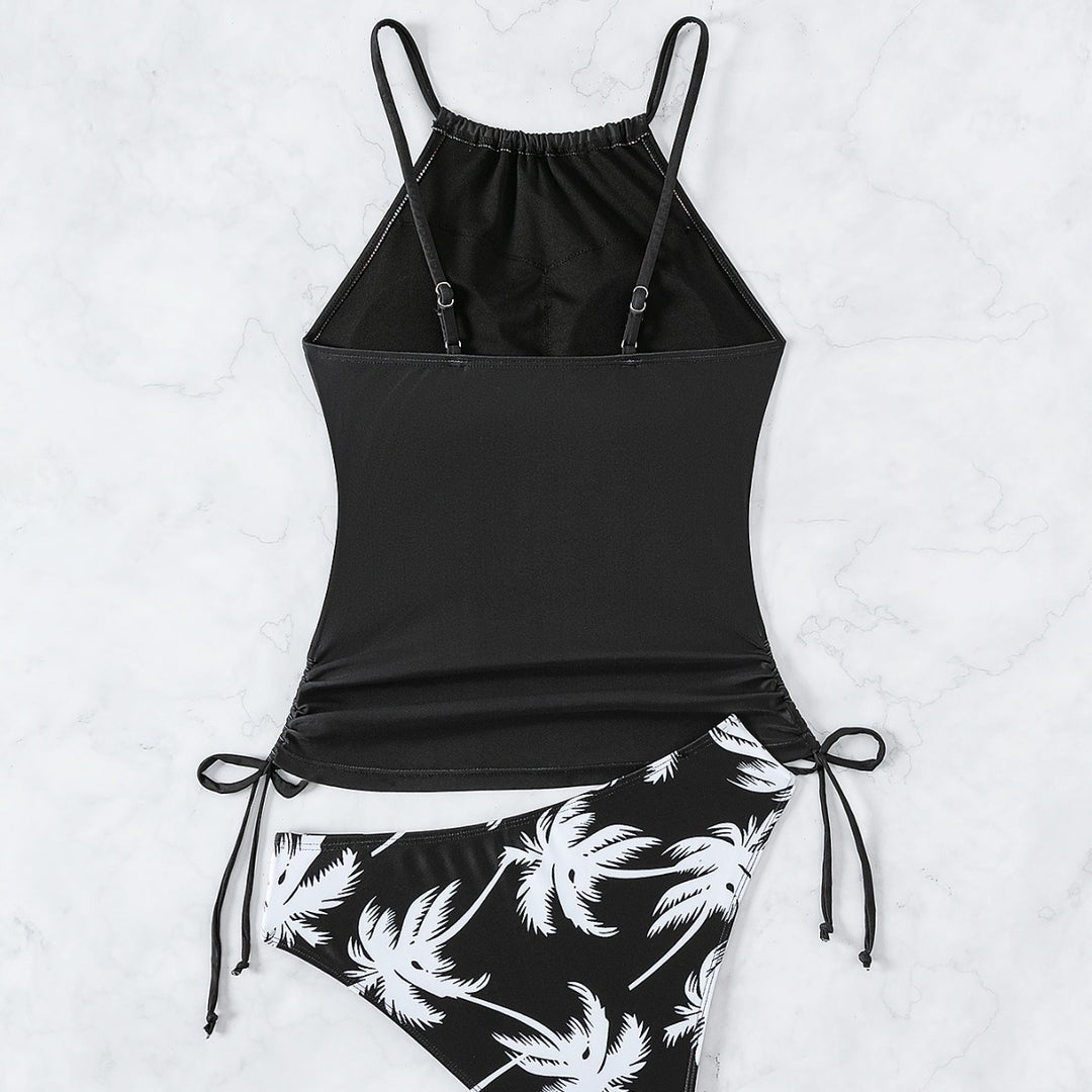 Damen Tankini mit elegantem Palmenmotiv R&B