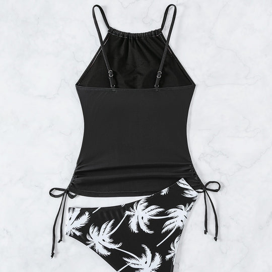 Damen Tankini mit elegantem Palmenmotiv R&B