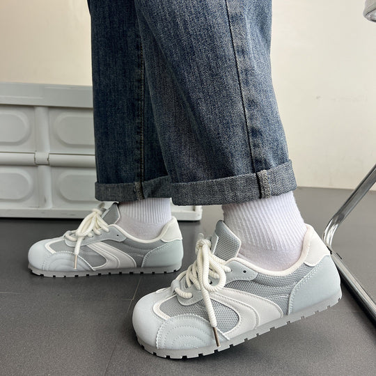 Damen Sportliche Sneakers mit atmungsaktivem Mesh-Obermaterial und flexiblem Sohlenprofil R&B