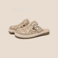 Damen Legere Slip-On Pantoletten mit modischem Riemchen-Design R&B