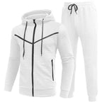Herren Fleece-Jogginganzug mit strukturiertem Design R&B