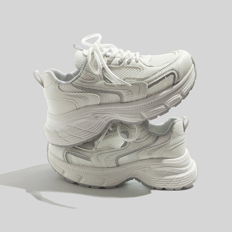 Damen Sportliche Sneakers mit atmungsaktiver Mesh-Oberfläche und gepolsterter Sohlenstruktur R&B