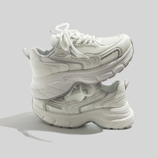 Damen Sportliche Sneakers mit atmungsaktiver Mesh-Oberfläche und gepolsterter Sohlenstruktur R&B