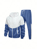 Herren Sportanzug mit atmungsaktiver Jacke und elastischen Jogginghosen