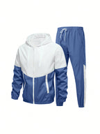 Herren Sportanzug mit atmungsaktiver Jacke und elastischen Jogginghosen