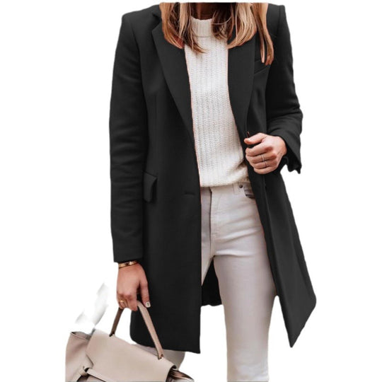 Damen Lässiger und eleganter Langmantel R&B