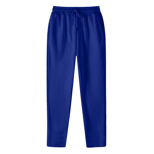 Herren nan geradlinige Sweatpants aus melierter Baumwollmischung mit elastischem Bund Kordelzug und Seitentaschen R&B