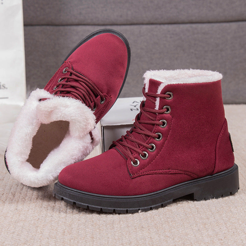 Damen Warmgefütterte Winterstiefel mit rutschfester Profilsohle R&B