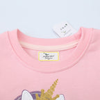 Mädchen Sweatshirt mit Einhorn-Applikation R&B