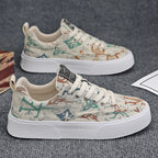 Damen Casual Sneaker mit einzigartigem Muster und stoßdämpfender Sohle R&B