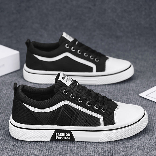 Damen Modische Low-Top Sneakers mit grafischen Akzenten R&B