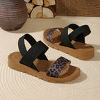 Damen Komfortable Sandalen mit modischem Animal-Print R&B
