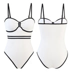 Damen Badeanzug mit elegantem Rock R&B