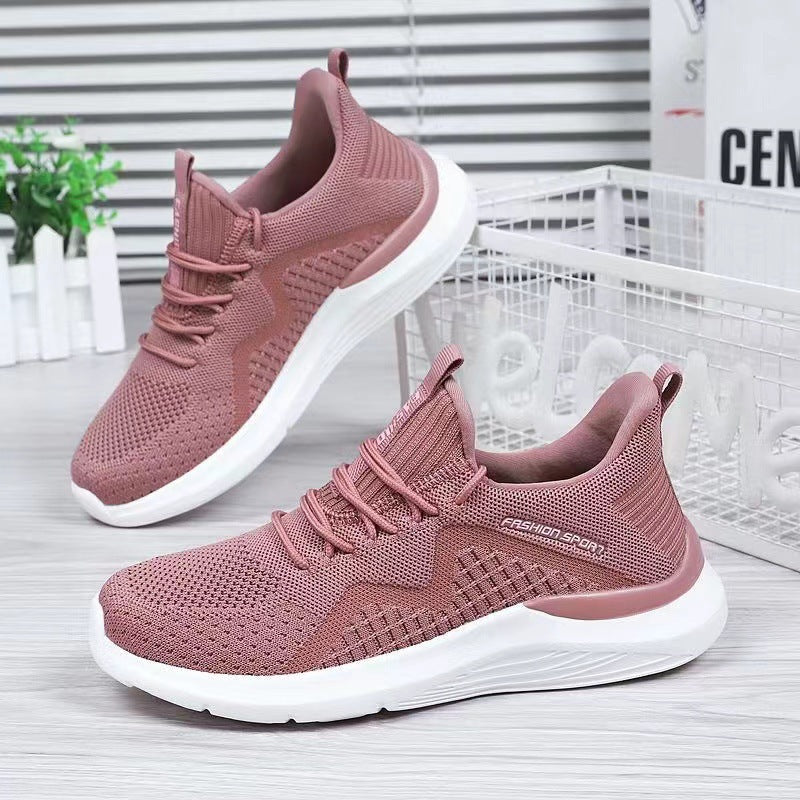 Damen Sportliche Laufschuhe mit atmungsaktiver Netzstruktur und flexibler Dämpfung R&B