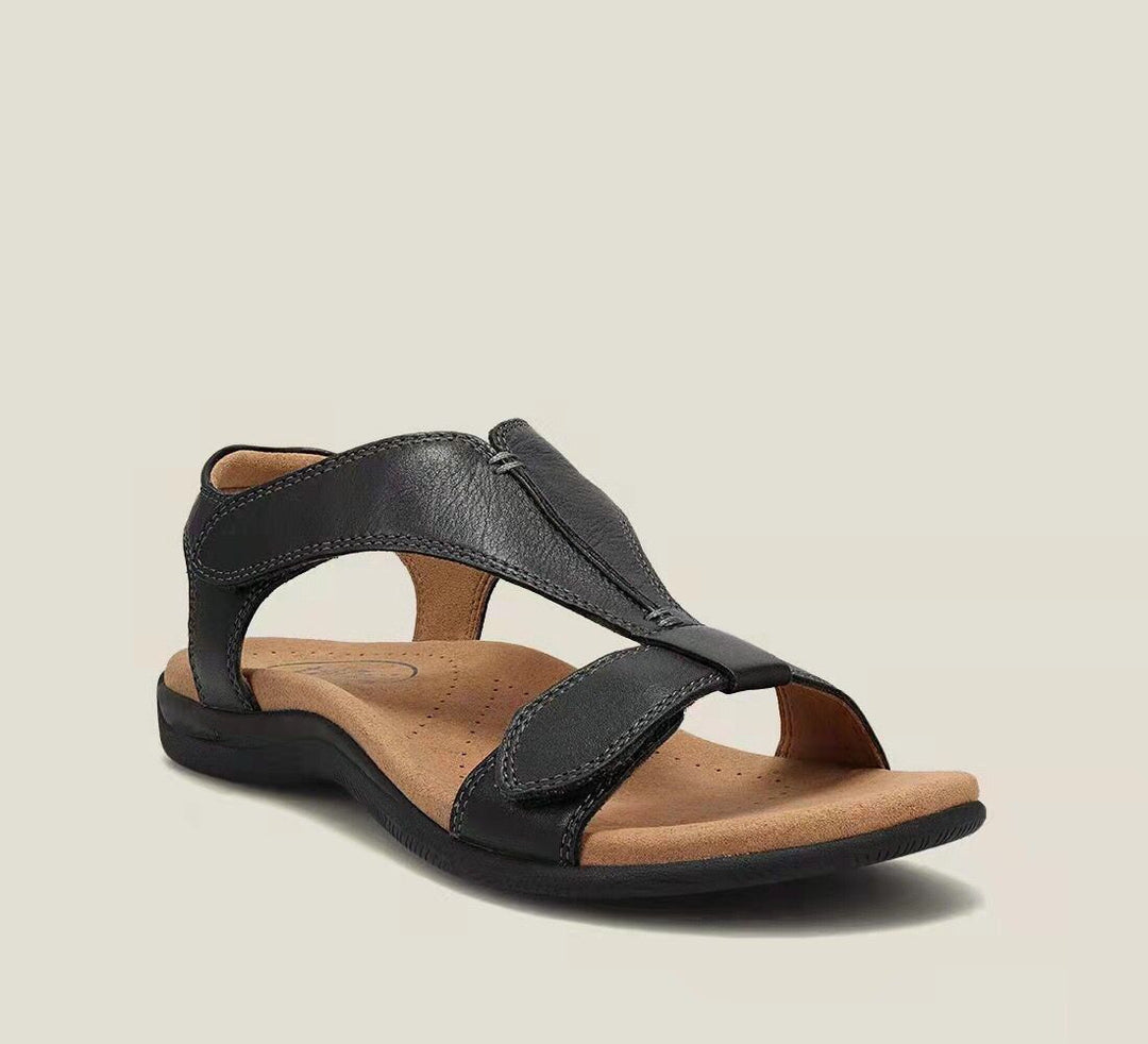 Damen Bequeme Riemchensandalen mit anatomischer Fußbett R&B