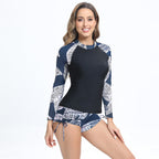 Damen modischer Rashguard-Bikini-Set R&B