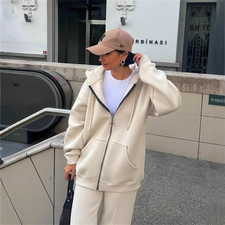 Damen Hoodie und Jogginghose mit weitem Schnitt R&B