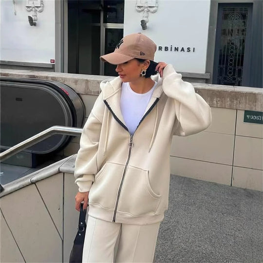 Damen Hoodie und Jogginghose mit weitem Schnitt R&B