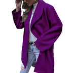 Damen modischer Oversized-Mantel mit strukturiertem Design R&B