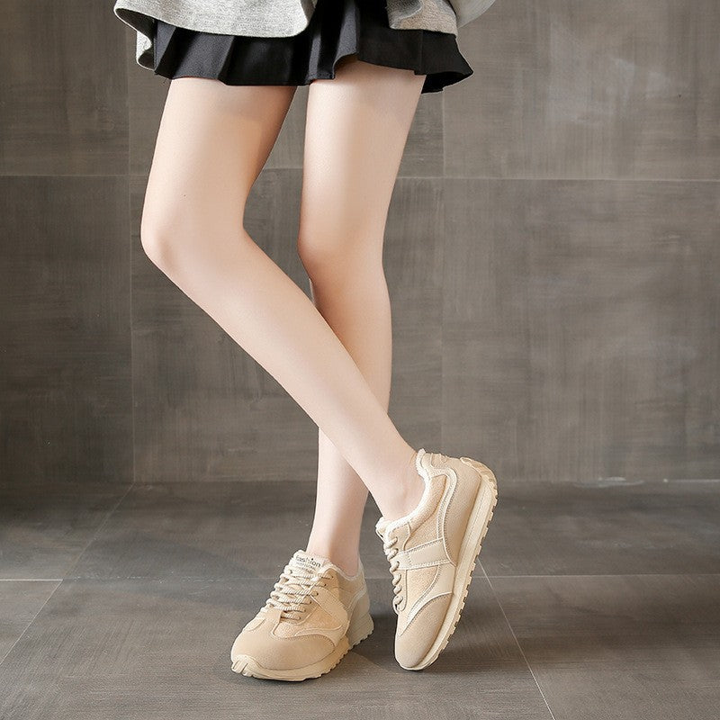 Damen Komfortable Winter Sneakers mit weichem Fleecefutter R&B
