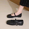 Damen Ballerinas mit modischem Riemen und bequemem Fußbett Heidi Mode