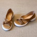 Damen Sandalen mit dekorativem Knoten und komfortabler Sohle R&B