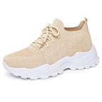 Damen Freizeitsneakers mit atmungsaktivem Strickoberteil und dämpfender Sohle R&B
