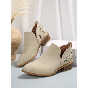 Damen Modische Stiefeletten mit luftigen Cut-Outs R&B