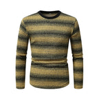 Herren Langarmshirt mit modischem Streifendesign und hochwertiger Baumwollmischung