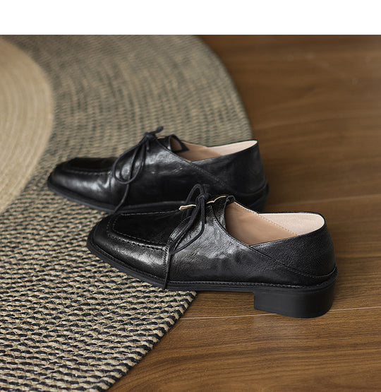 Damen elegante Schnürschuhe aus hochwertigem Leder R&B