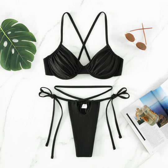 Damen Triangel-Bikini mit innovativem Trägersystem und figurschmeichelndem Schnitt R&B