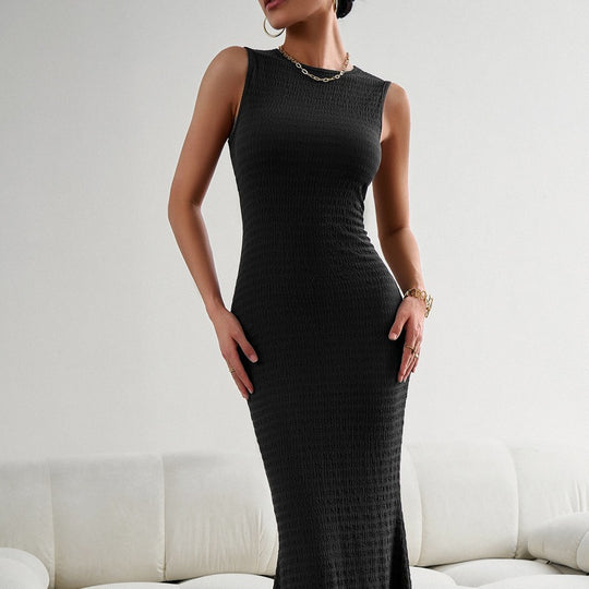 Damen Maxikleid mit figurbetontem Schnitt und elegantem Schlitz R&B