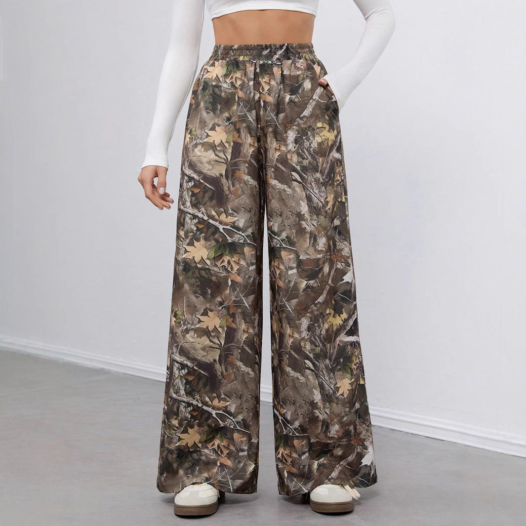 Damen weite Camouflage-Hose R&B