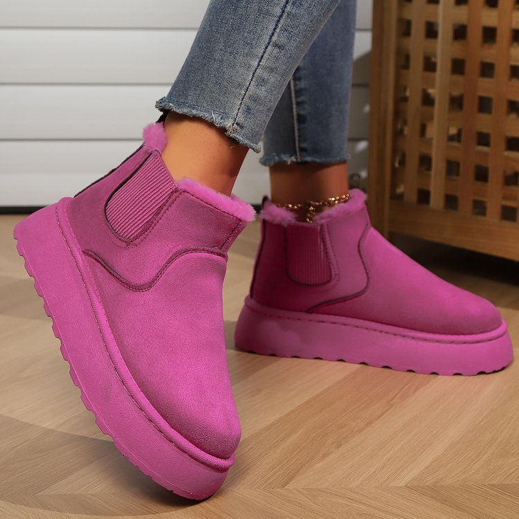 Damen Komfortable Chelsea-Stiefeletten mit Warmfutter R&B
