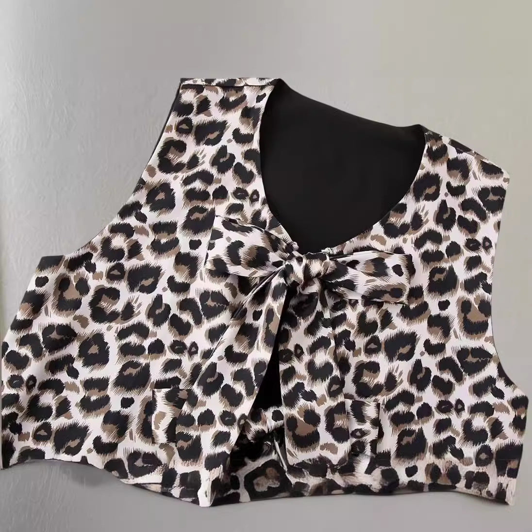 Damen Weite Leoprint-Hosen R&B