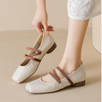 Damen Ballerinas mit komfortablem Riemchendesign und weichem Fußbett R&B