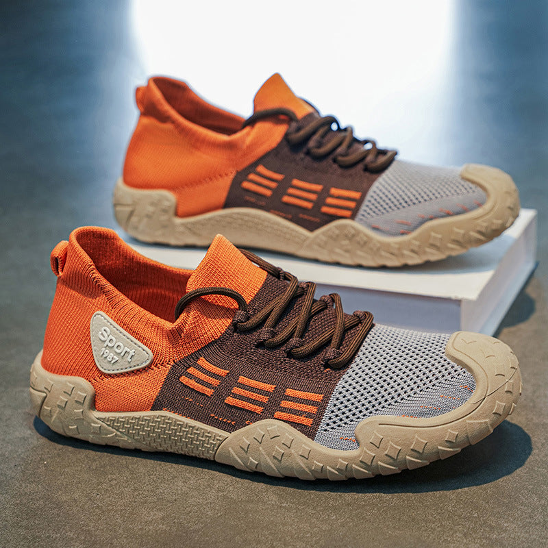 Damen Sportliche Freizeit-Sneaker mit luftiger Mesh-Oberfläche R&B