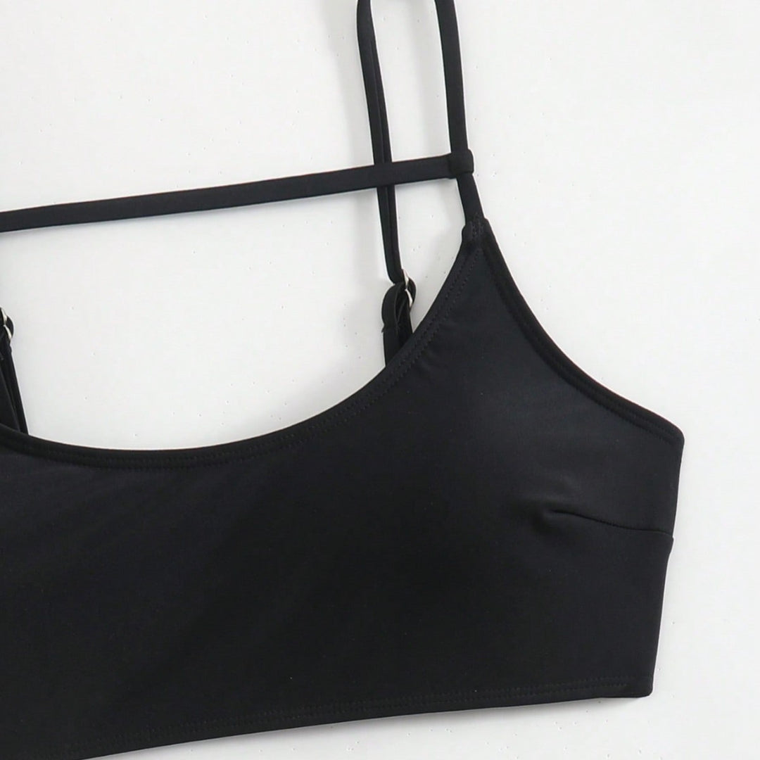 Damen Triangel-Bikini-Set mit innovativem Schnitt und verstellbaren Trägern R&B