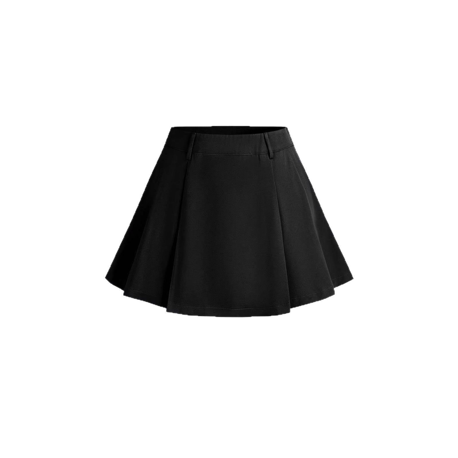 Damen Plissierter Minirock mit angedeutetem Bund R&B