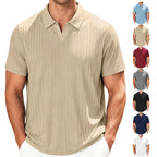 Herren Poloshirt mit strukturiertem Muster