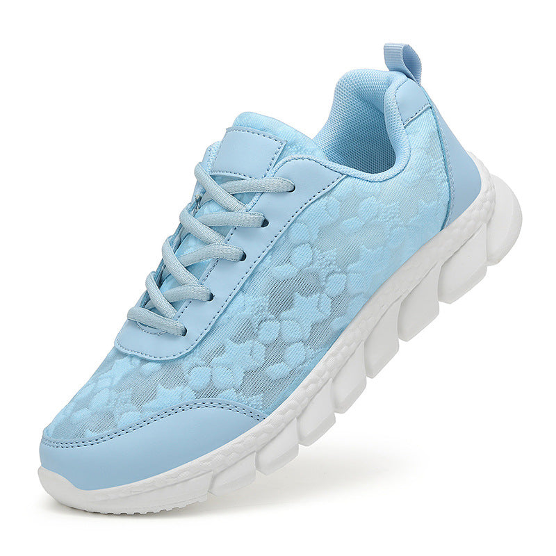 Damen Sportliche Sneakers mit atmungsaktivem Mesh-Obermaterial und dämpfendem Sohlenprofil
