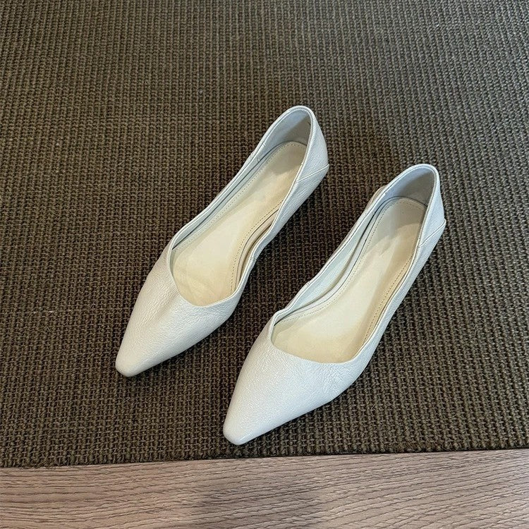 Damen elegante Ballerinas mit klassischem spitzen Design und bequemer Innensohle R&B